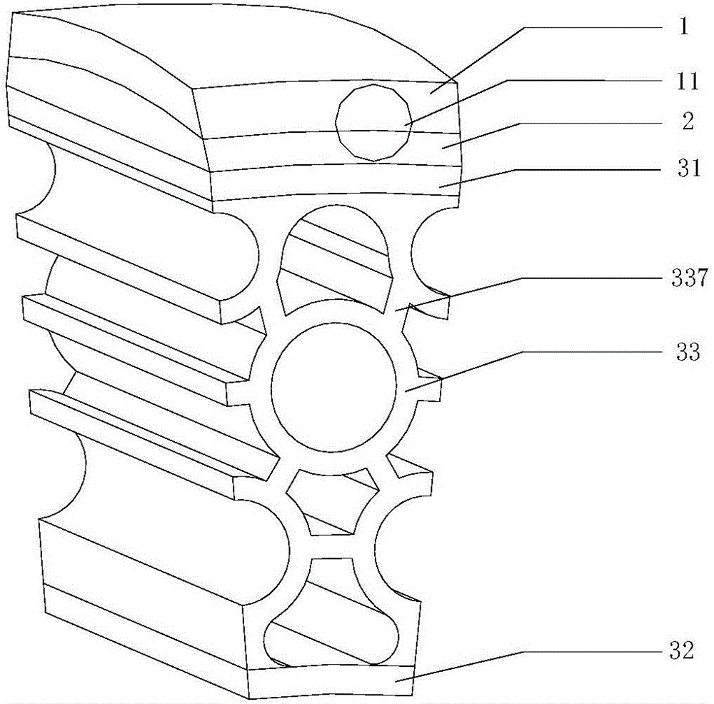 Inflating-free tire