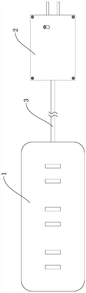 Intelligent patch board having high reliability of connection between power line and conductive socket