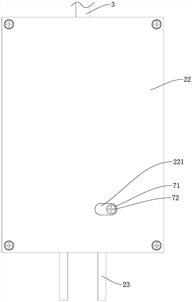 Intelligent patch board having high reliability of connection between power line and conductive socket