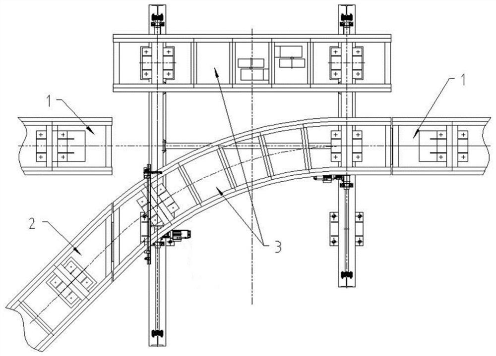 A roller coaster track changing device