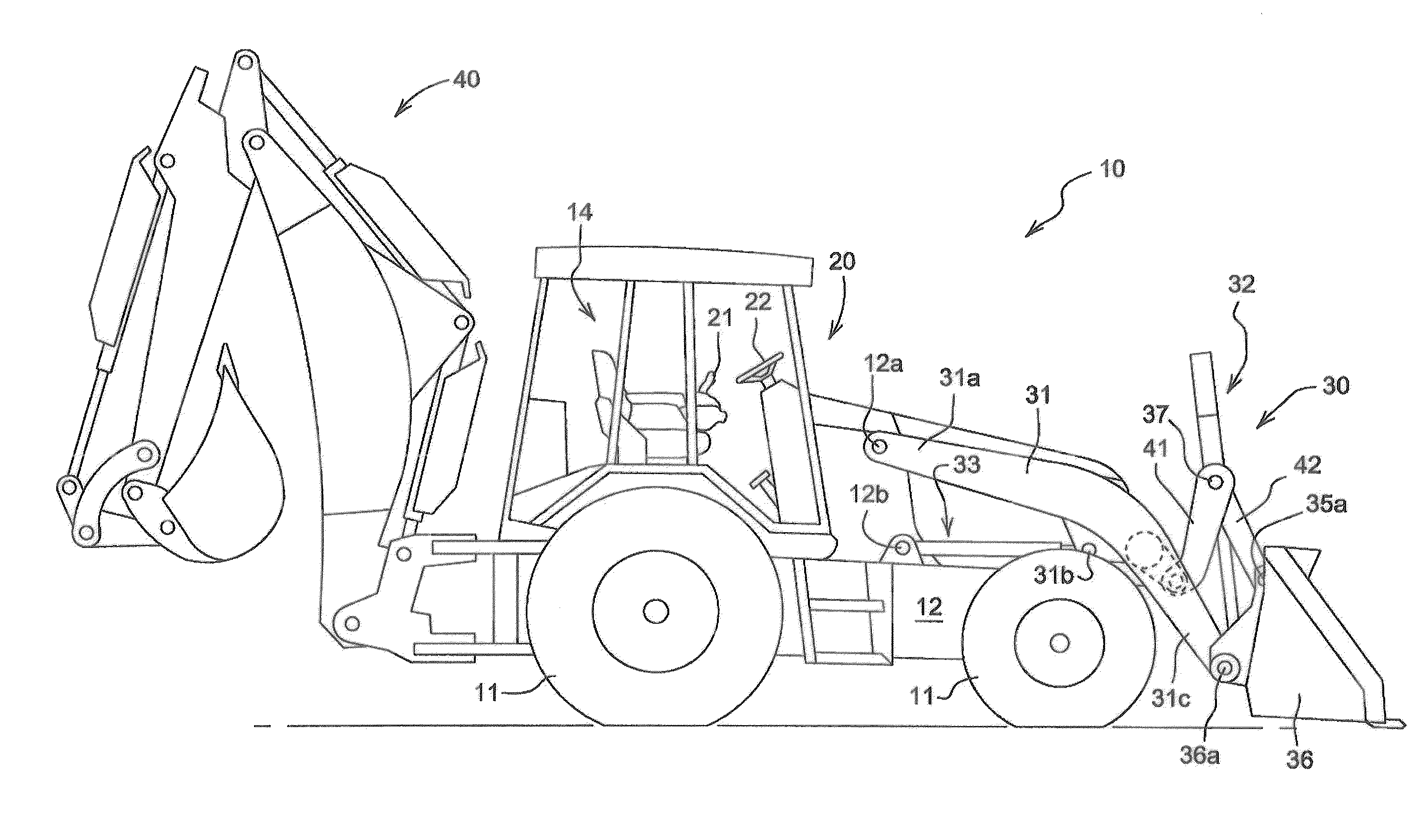 Electronic Parallel Lift And Return To Carry Or Float On A Backhoe Loader