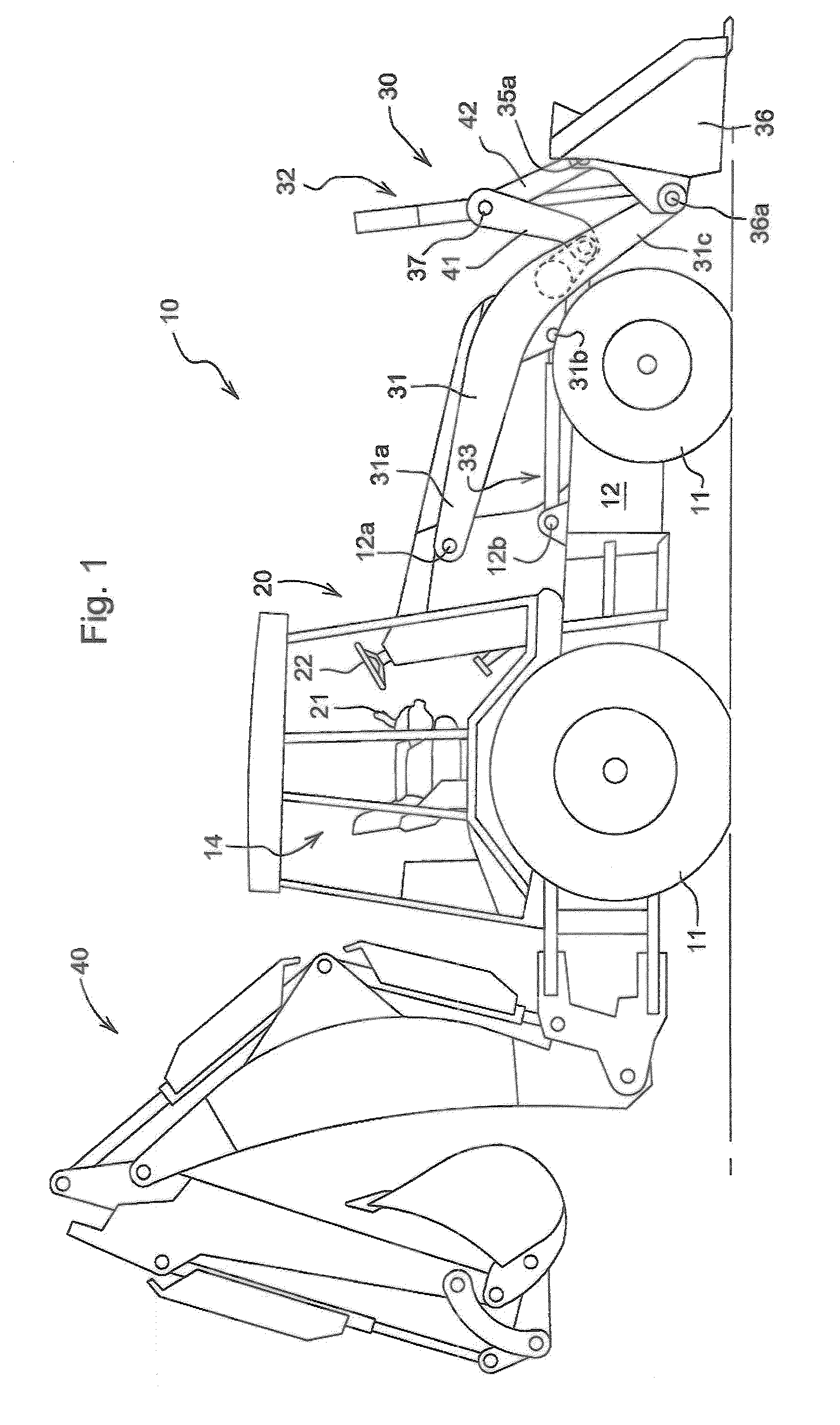 Electronic Parallel Lift And Return To Carry Or Float On A Backhoe Loader