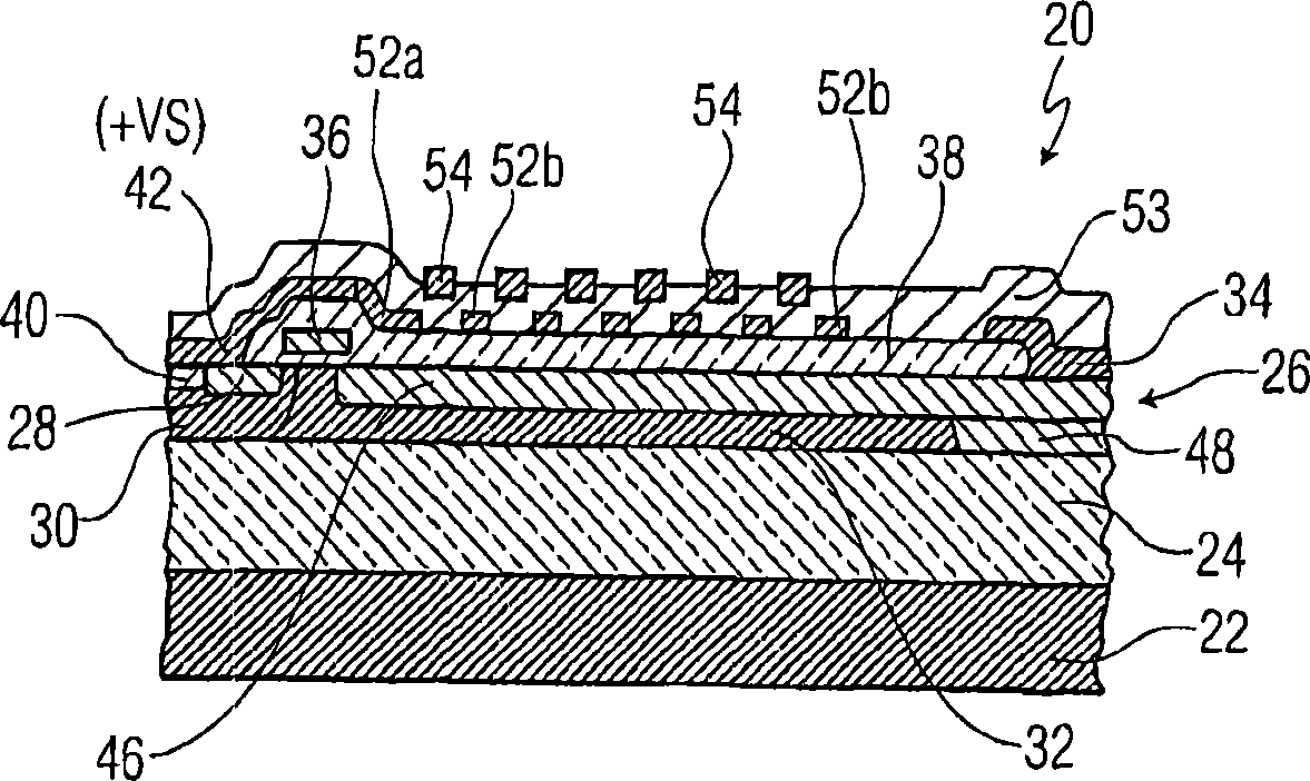 Lateral thin-film soi device having a field plate with isolated metallic regions