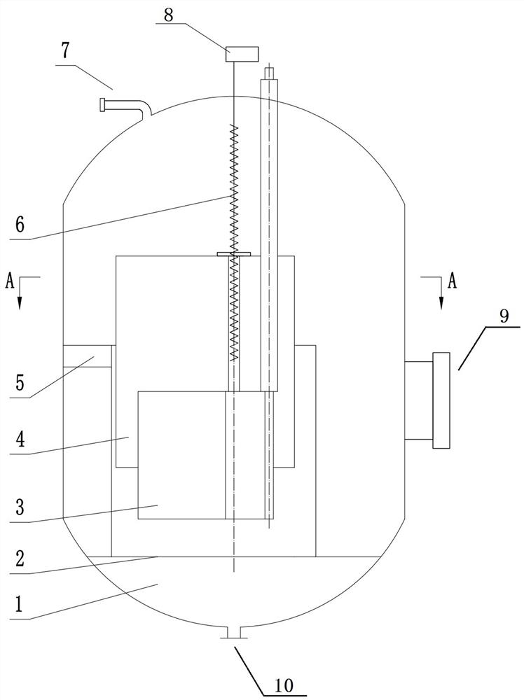 A vertical electrode hot water boiler device
