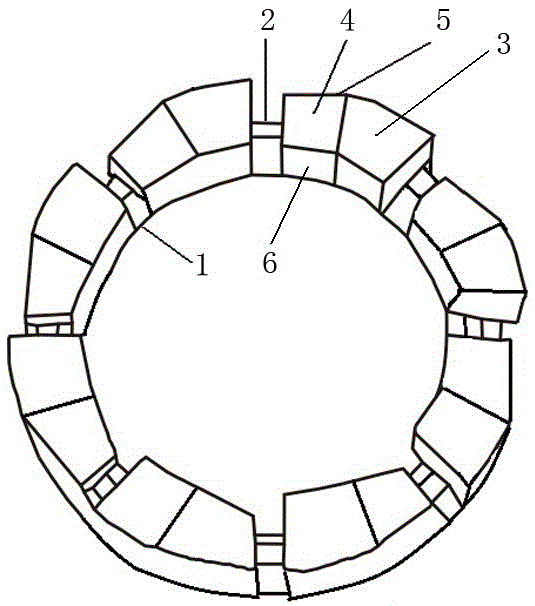 A diamond drill bit with a wedge-shaped matrix lip