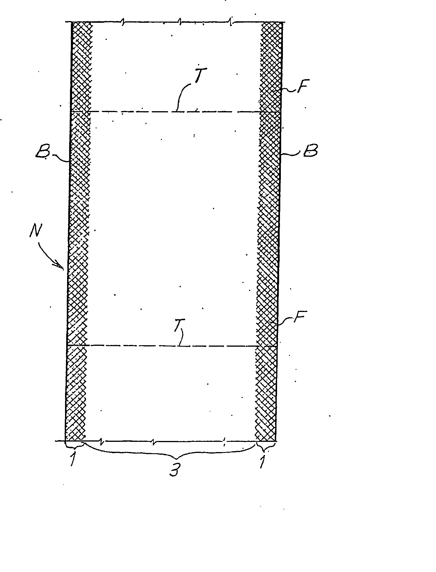 Sheet Product Comprising at Least Two Plies Joined by Gluing with Non-Uniform Distribution of the Glue