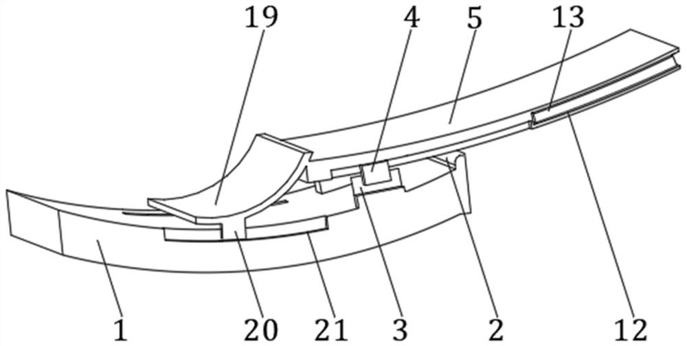 An air-conditioning wind deflector capable of preventing noise from aging