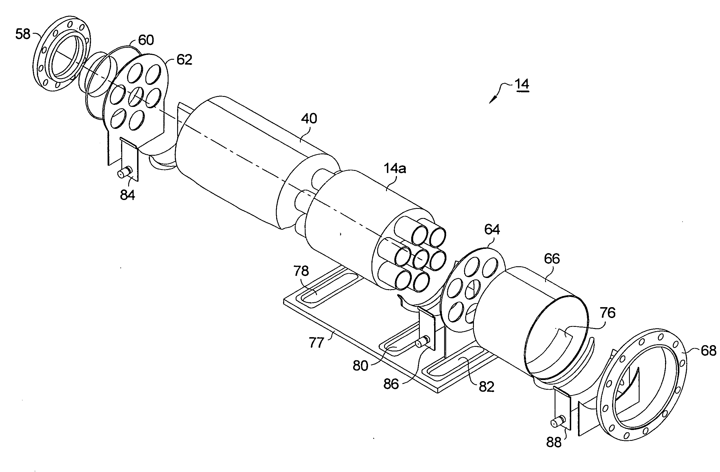 Multi-tube fuel reformer with augmented heat transfer