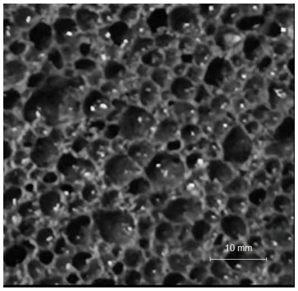 Foamed ceramic prepared from gold tailings and coal gangue and preparation method