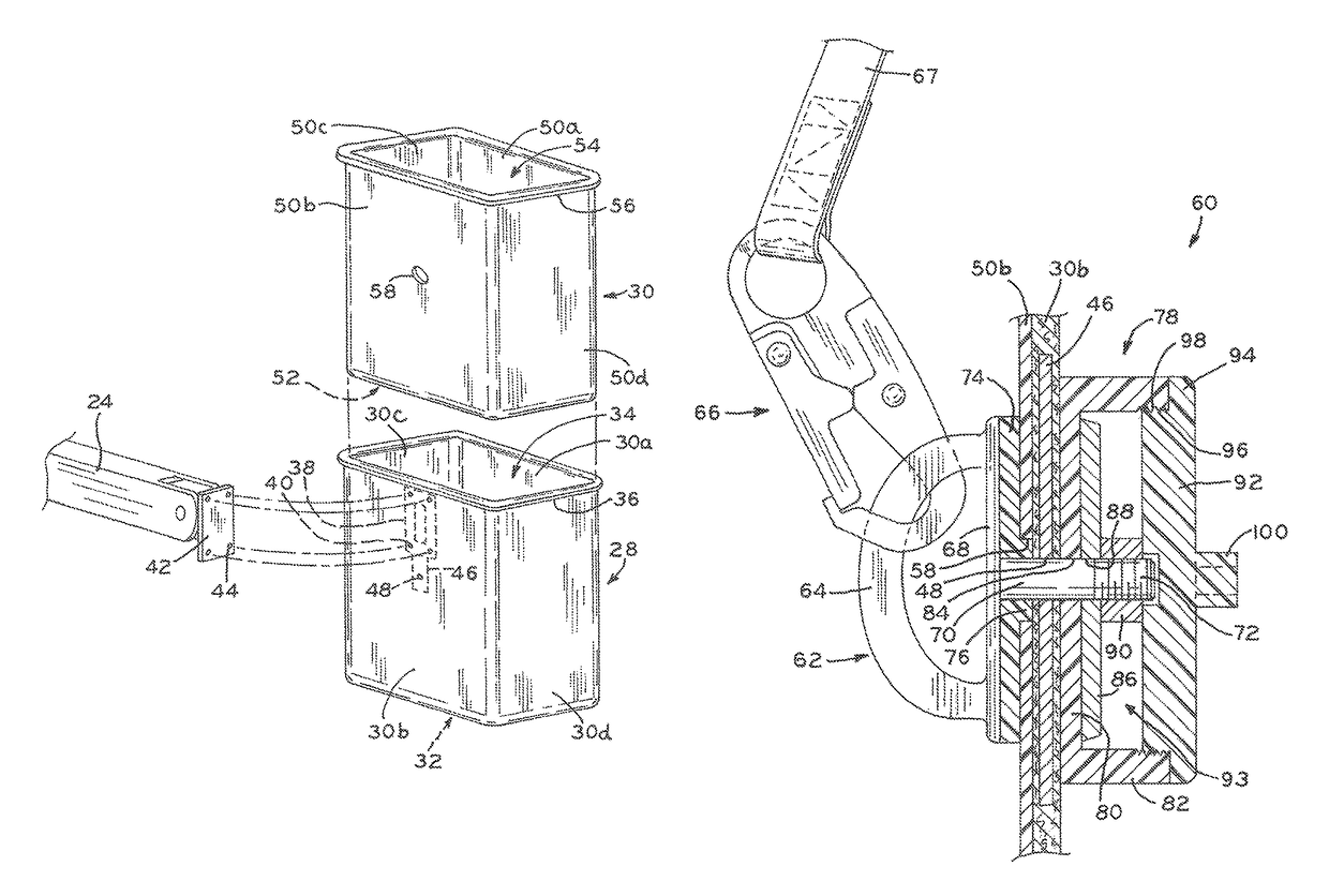 Aerial lift platform with dielectric anchor