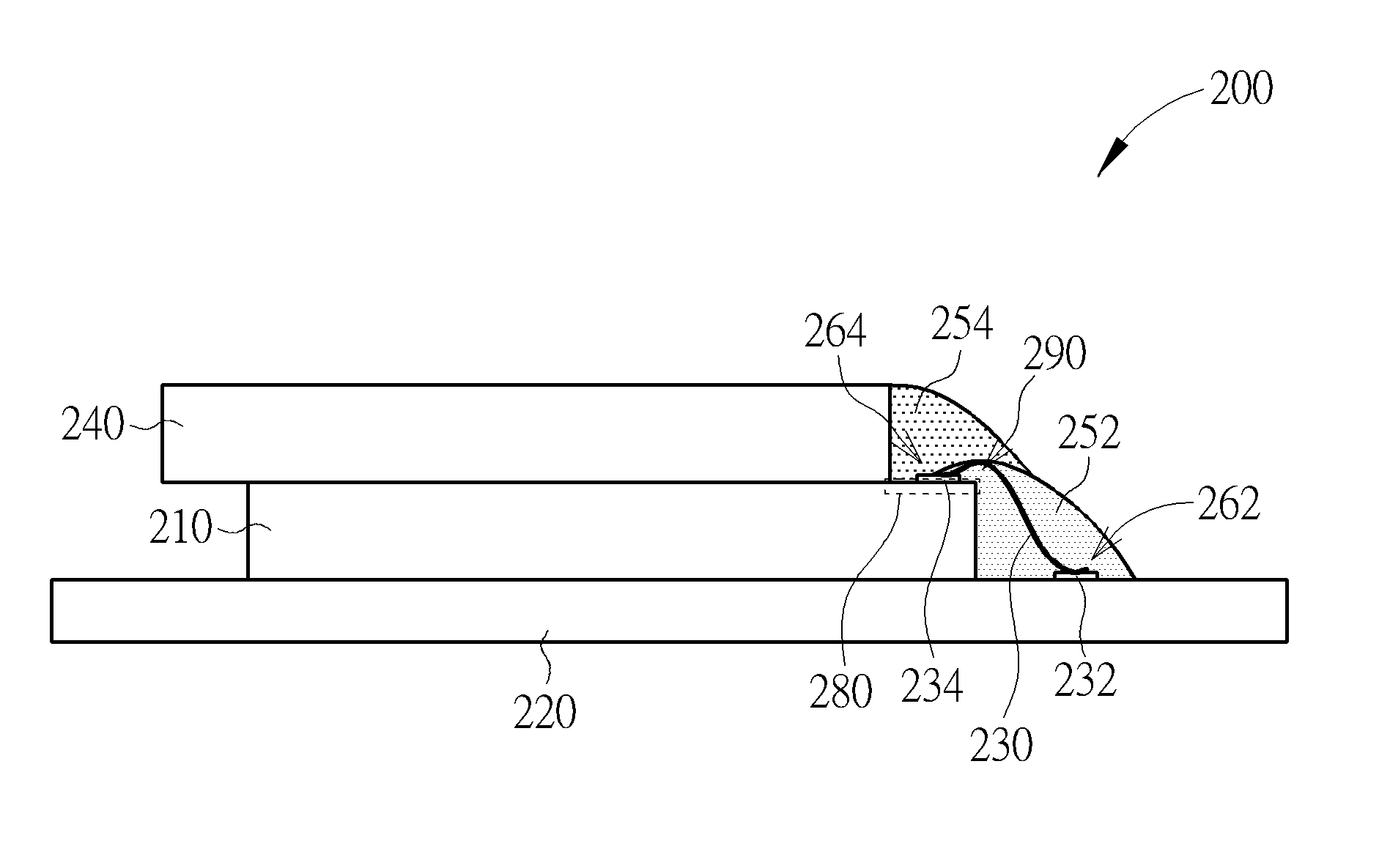 Partial glob-top encapsulation technique