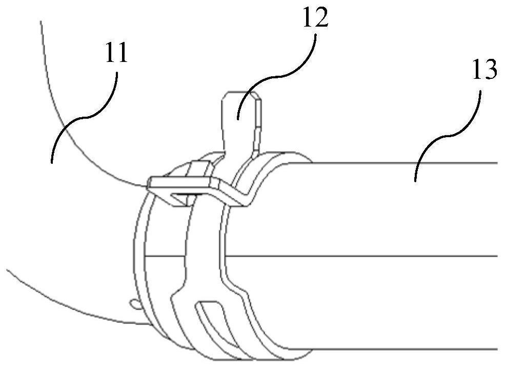 Water nozzle connecting device and motor driving system