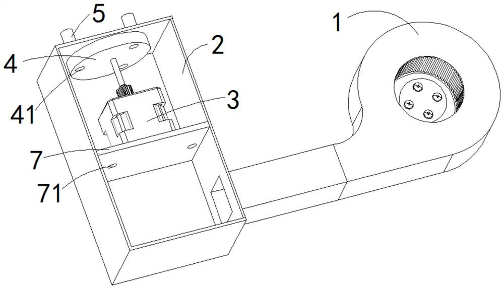 A chest cavity vibration expectoration device