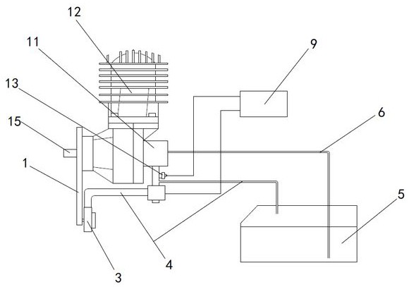 Method and system for stabilizing air inlet pressure of two-stroke engine