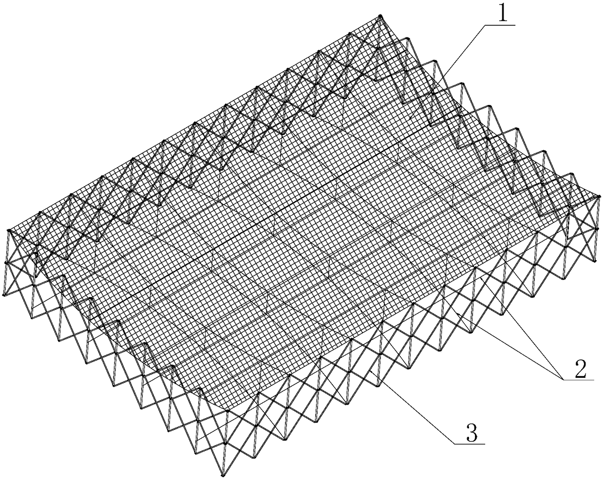 A cable net parabolic cylindrical deployable antenna device based on a double scissors truss mechanism