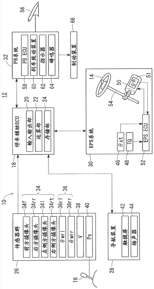 Parking auxiliary device