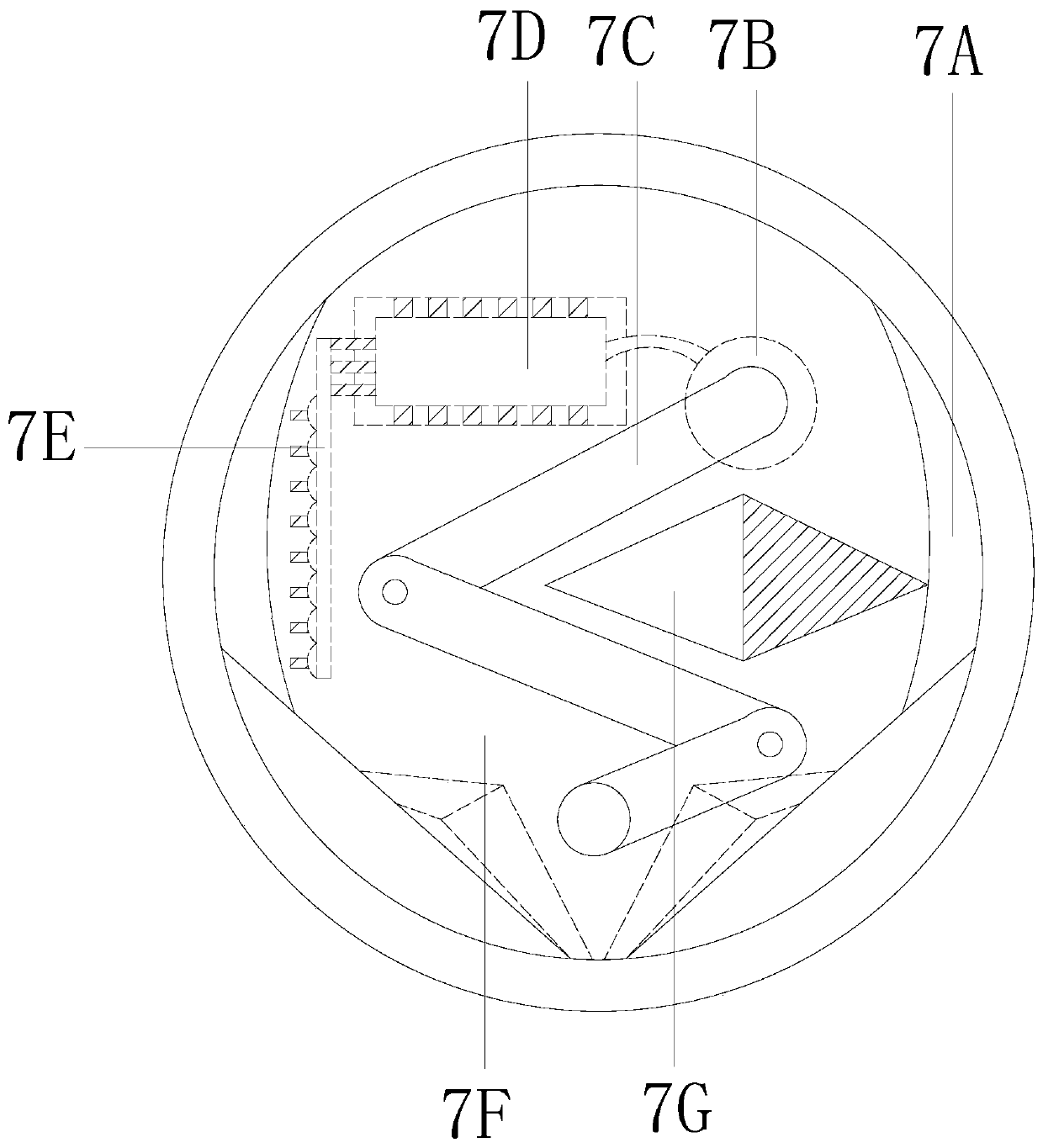 Fault self-detection system for dynamic frame swinging demonstration of taxi LED display screen