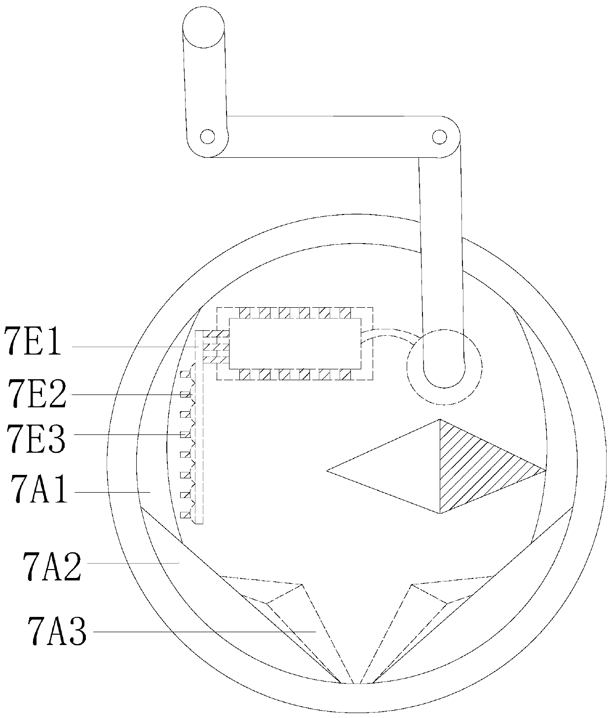 Fault self-detection system for dynamic frame swinging demonstration of taxi LED display screen