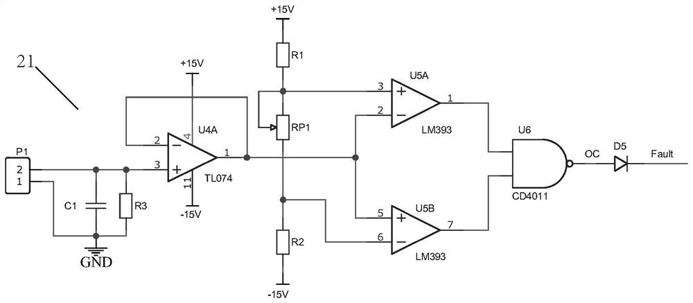 Short-circuit monitoring system for urban lamp post electrical box