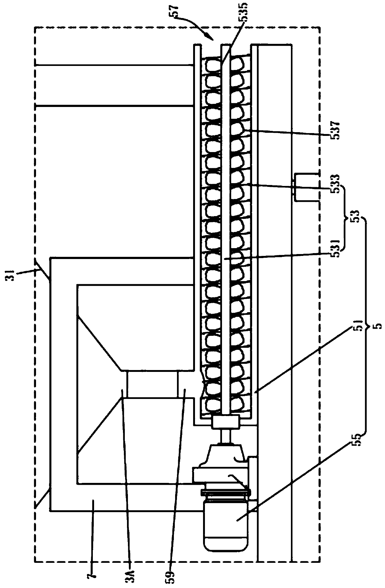 Duck feed-feeding device