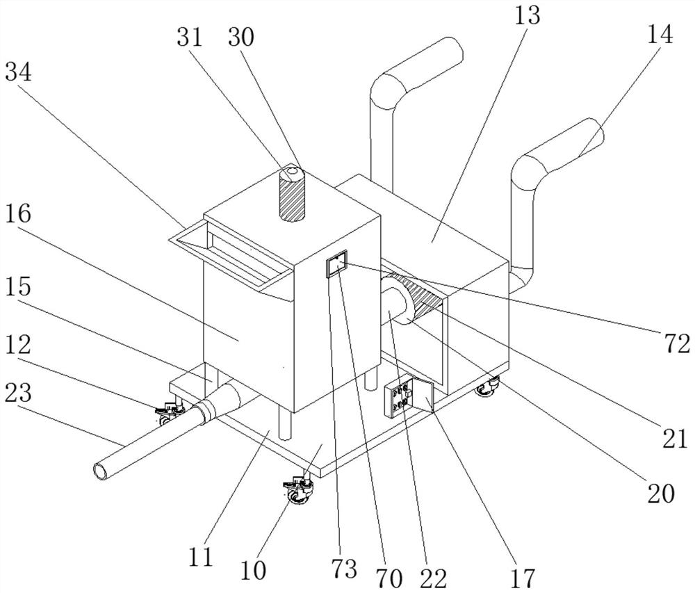 A spraying machine for wet-mixed mortar mechanical spraying construction