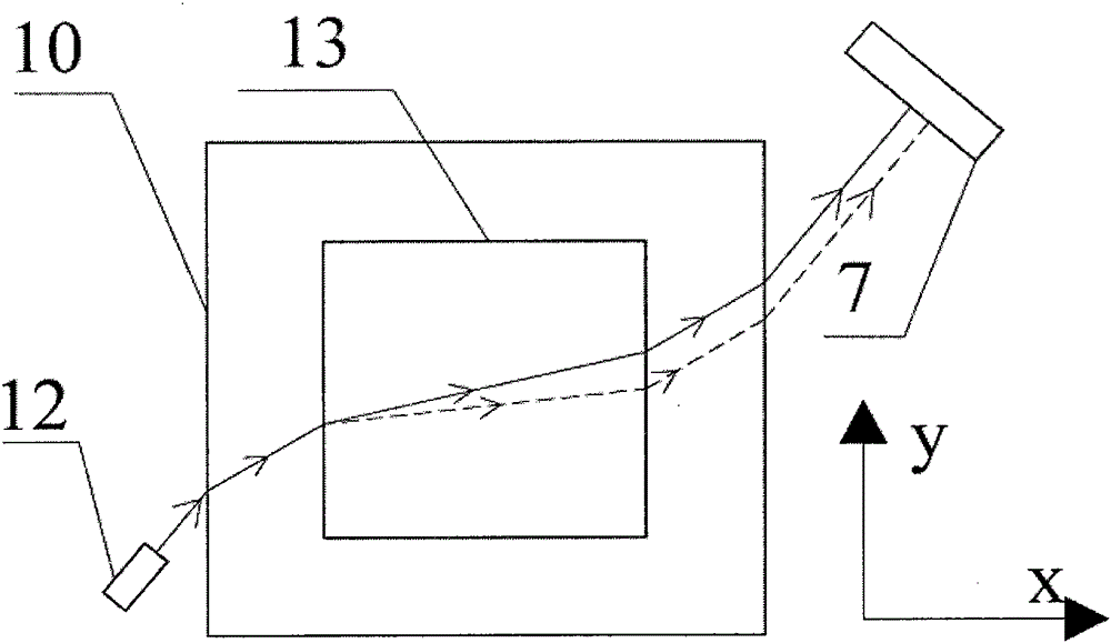 High-accuracy substance solubility measurement device based on laser refraction