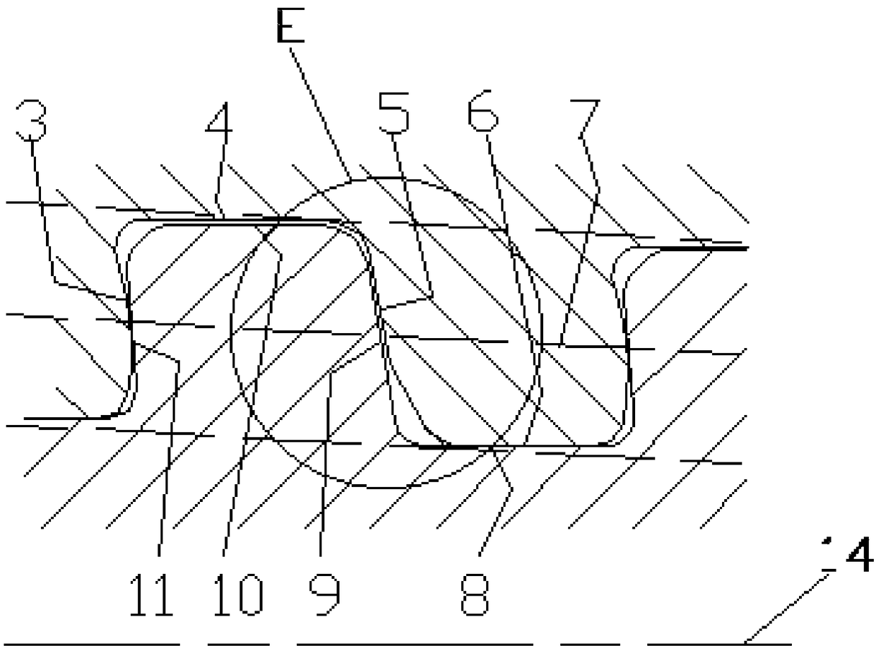 Low-stress threaded connection structure