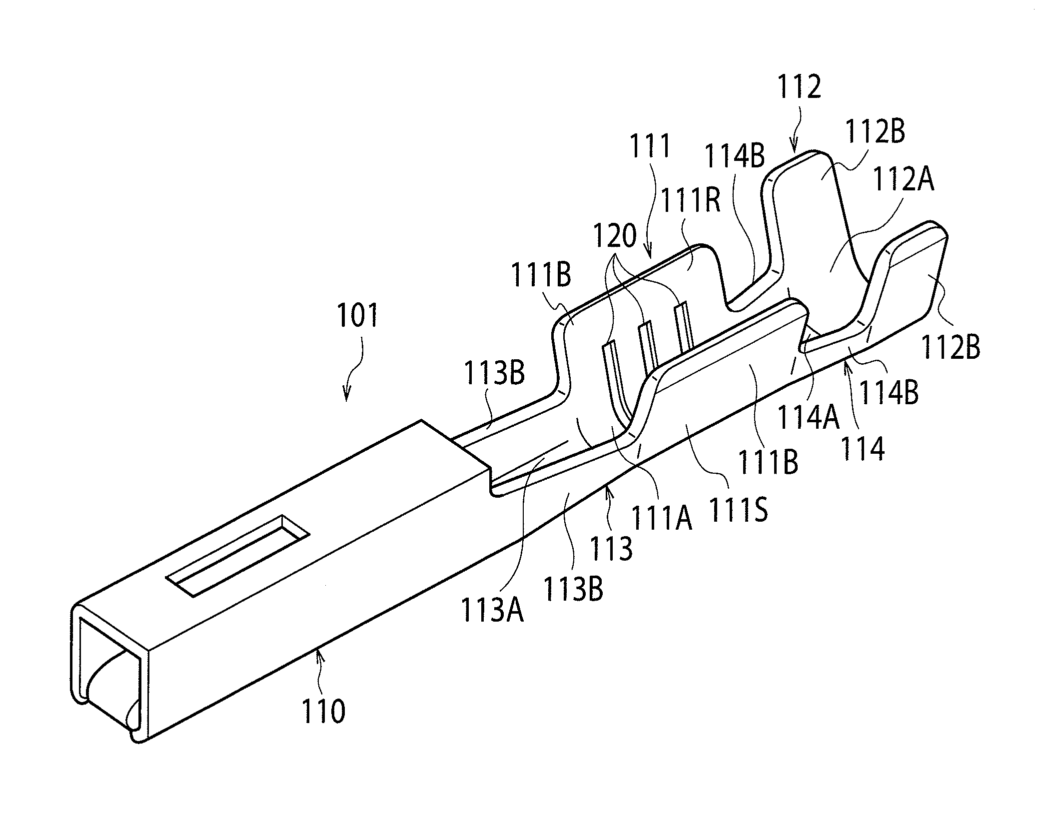 Crimped terminal