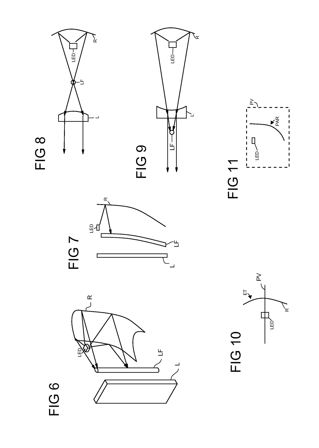 Thin aspect lighting system with cutoff