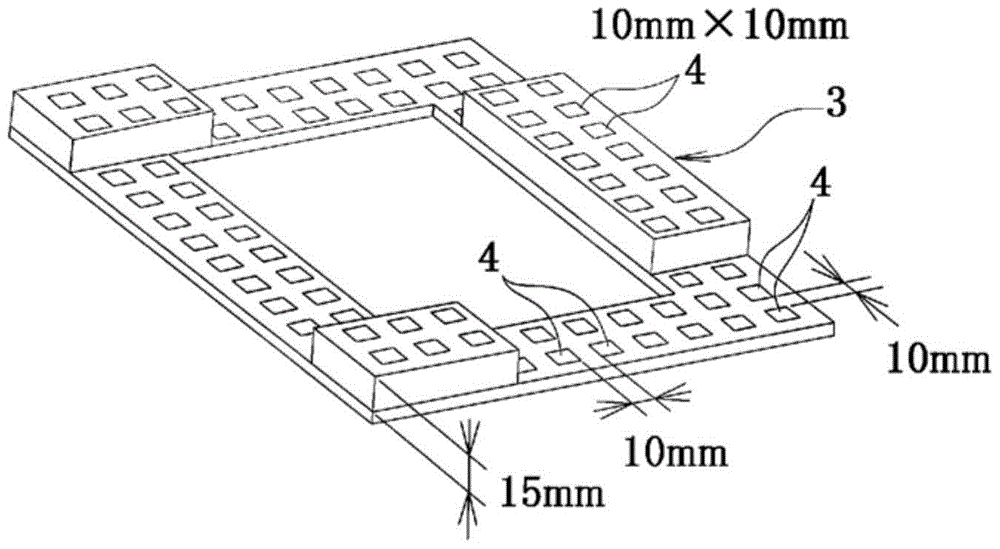 Method and device for measuring dynamic tensile rigidity of outer panels of motor vehicle components