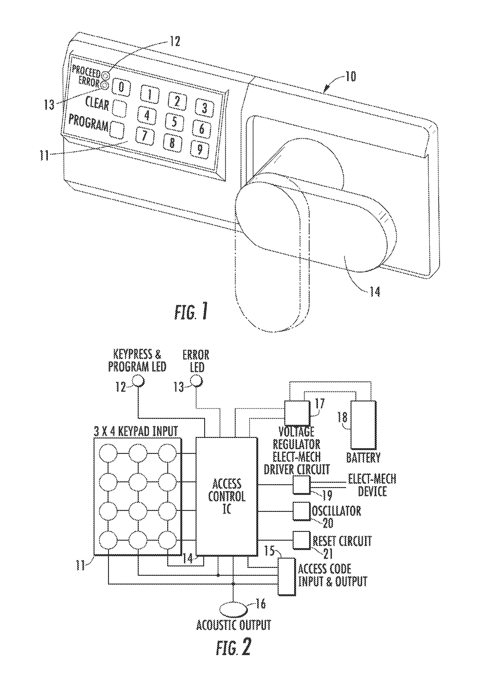 Method for Controlling and Recording the Security of an Enclosure