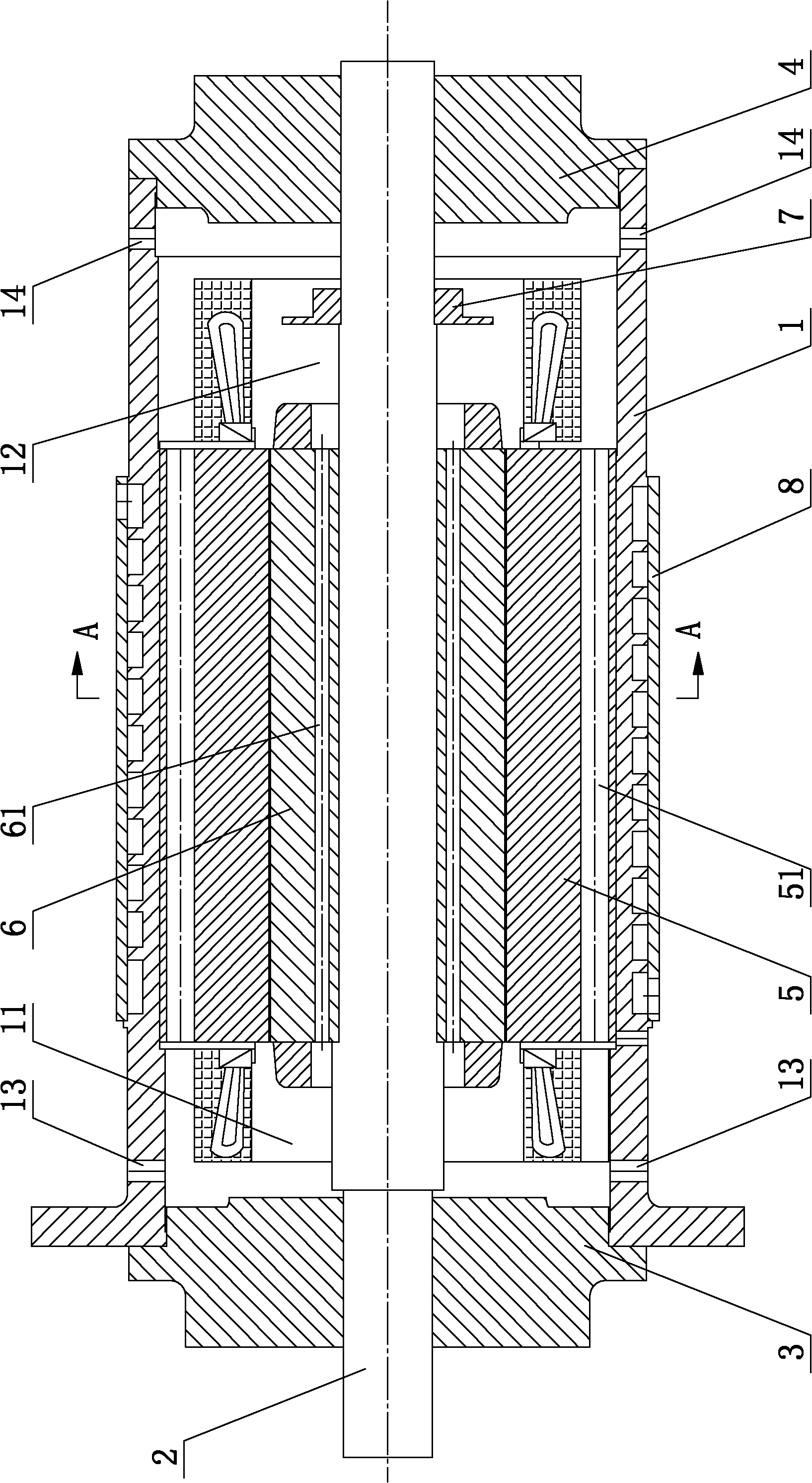 High-speed motor with rotor cooling structure