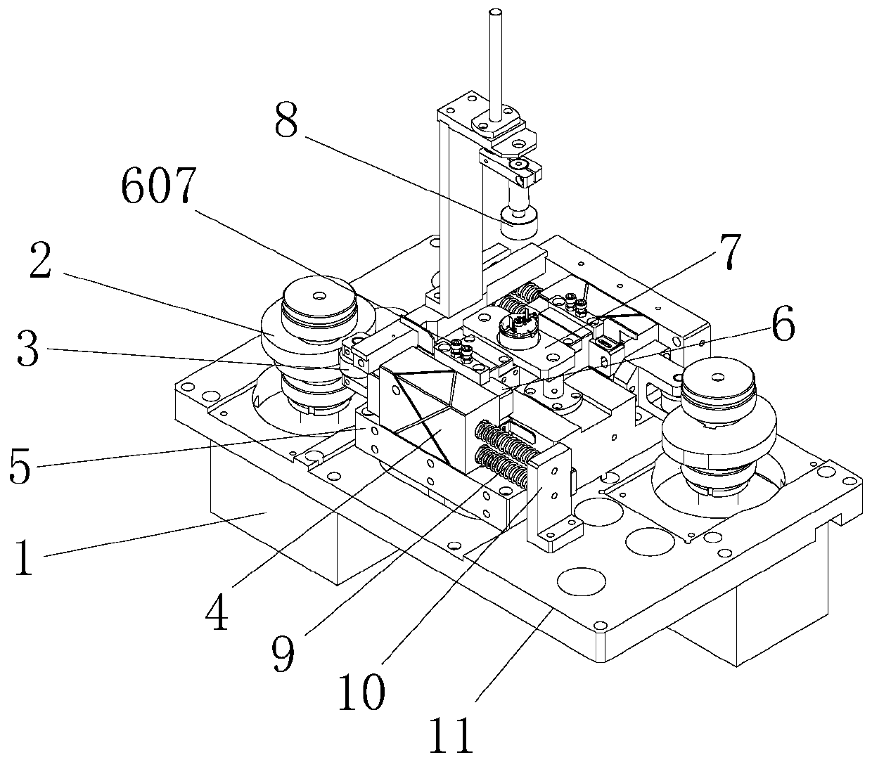 Automatic knurling mechanism for shaft products