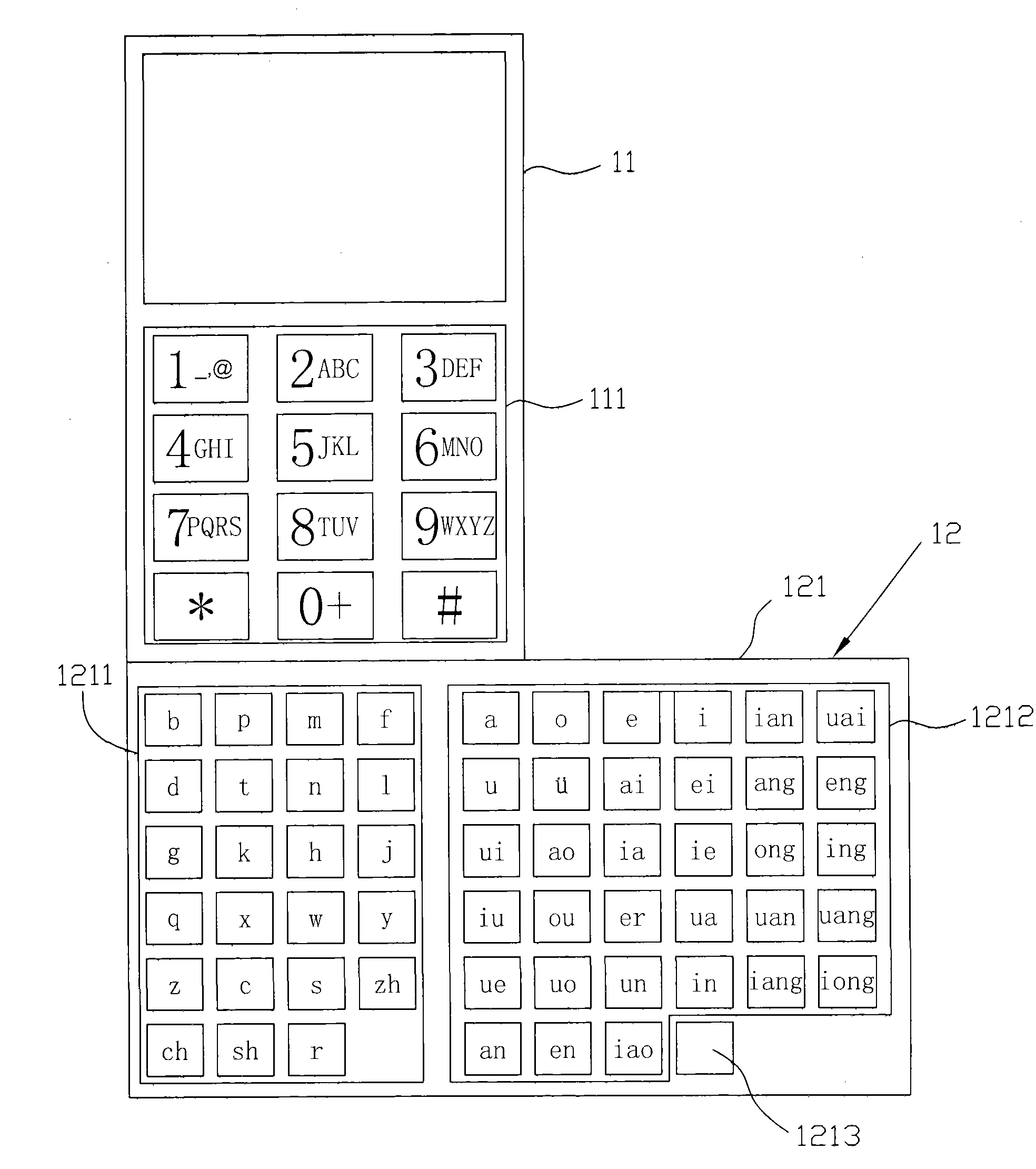 Electronic communication equipment and external keyboard for same
