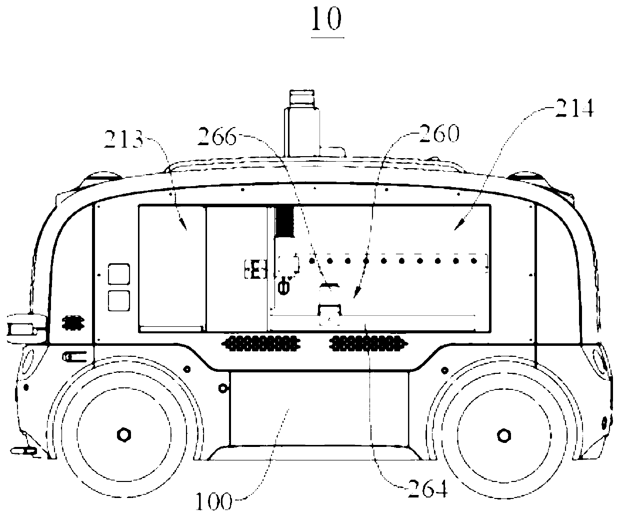 Unmanned beverage selling vehicle