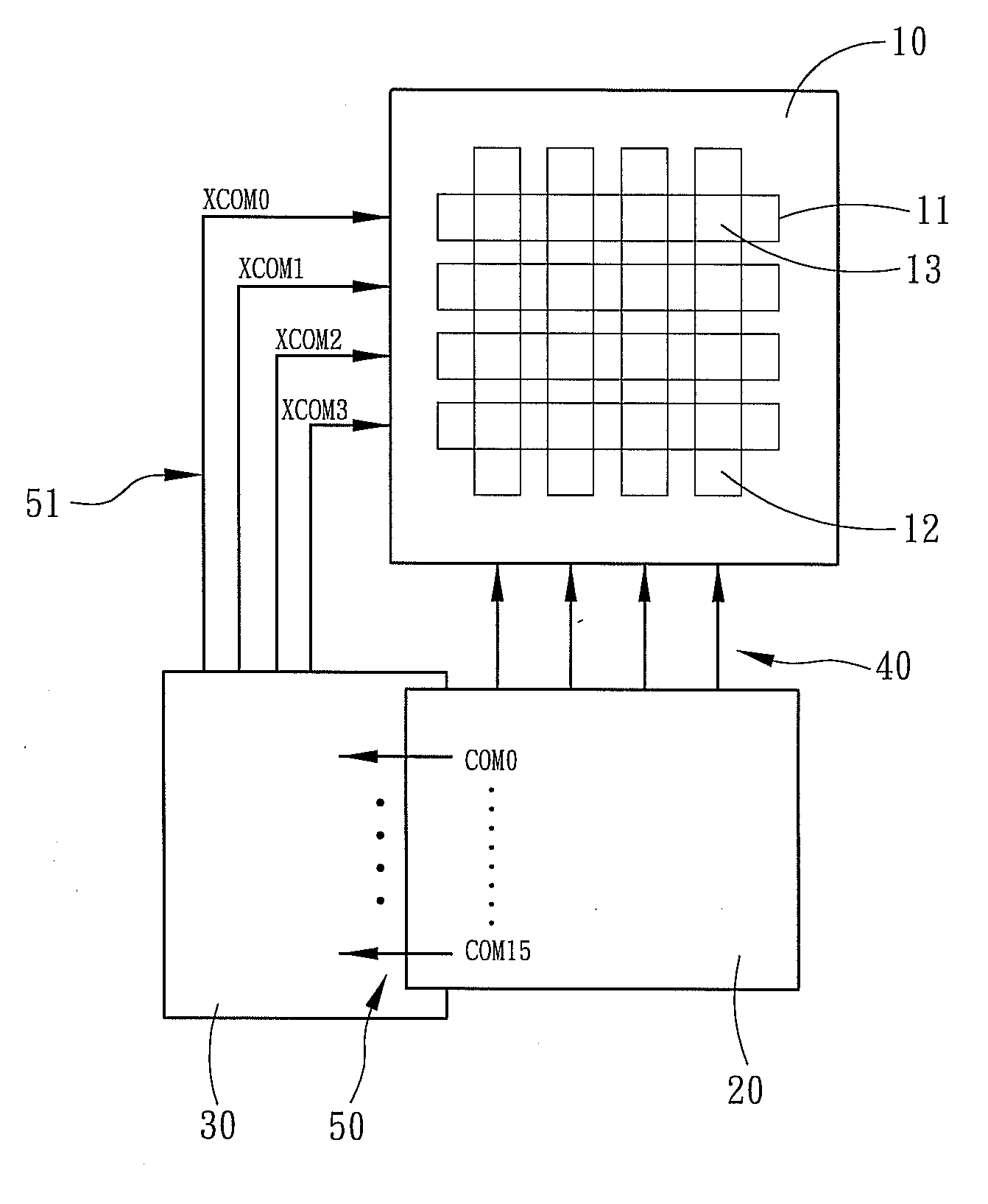 Row-modulation gray-level LCD device and method thereof