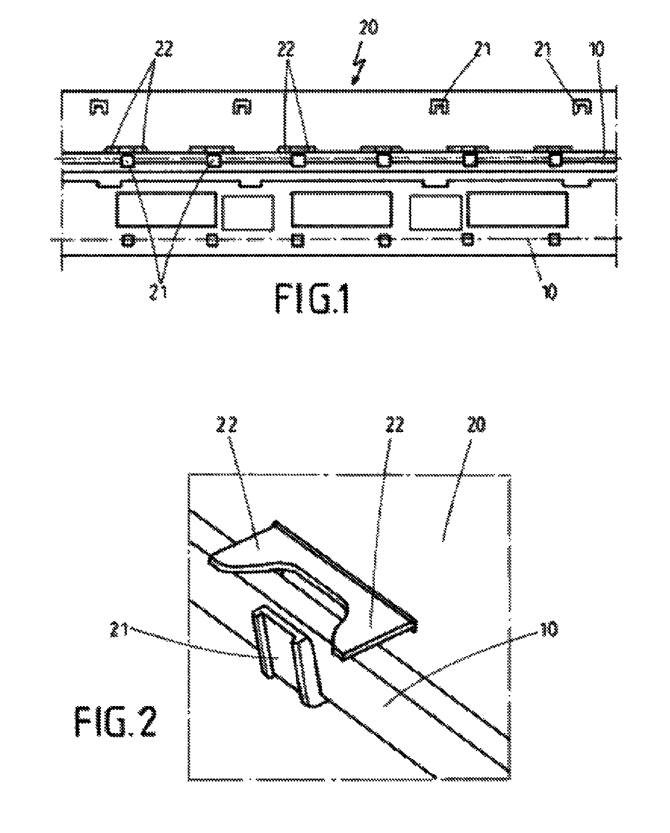 Device for arrangement of sensors for electronic activation of a vehicle hatch