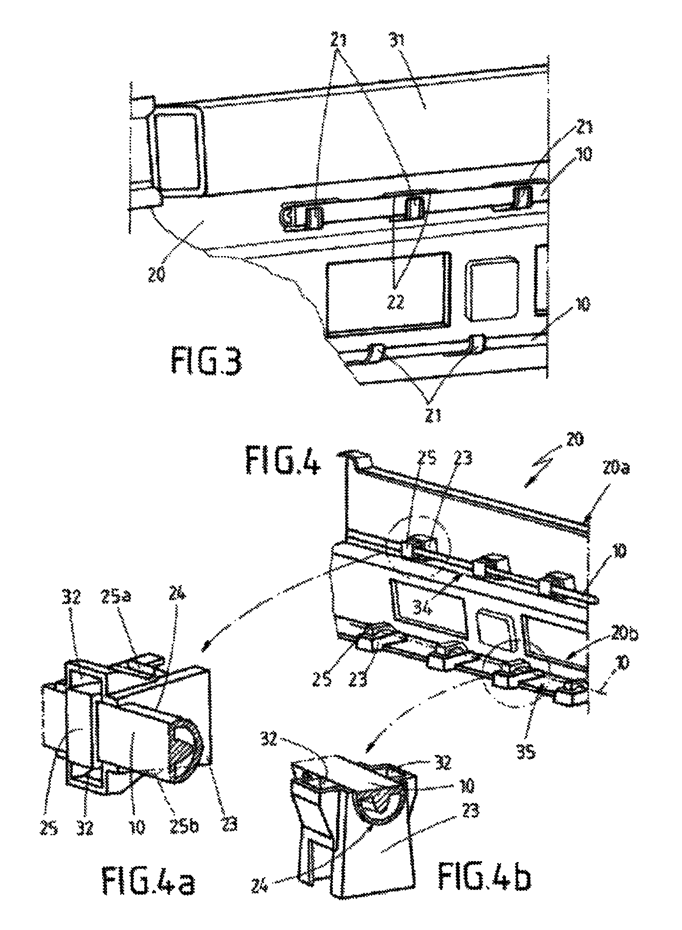 Device for arrangement of sensors for electronic activation of a vehicle hatch