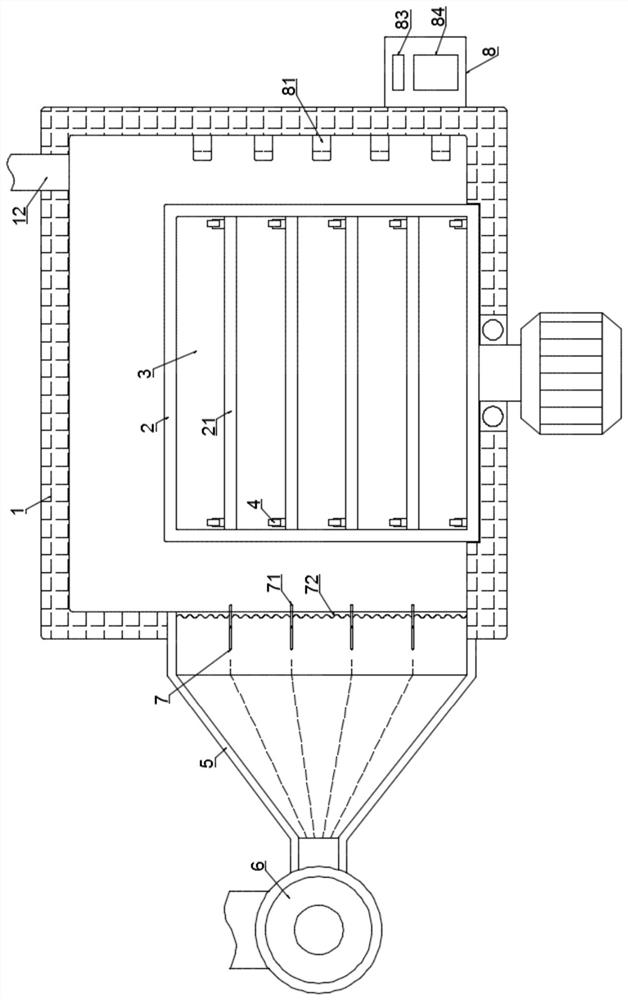 Wood board drying device based on moisture content control