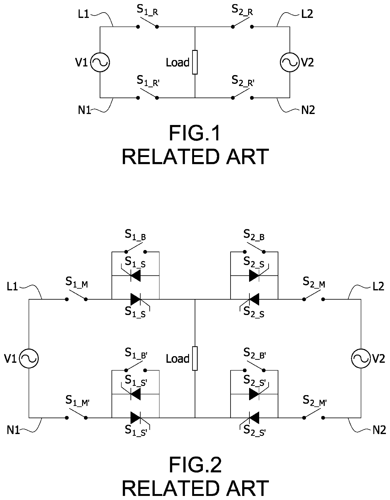 Power supply system with automatic transfer switches