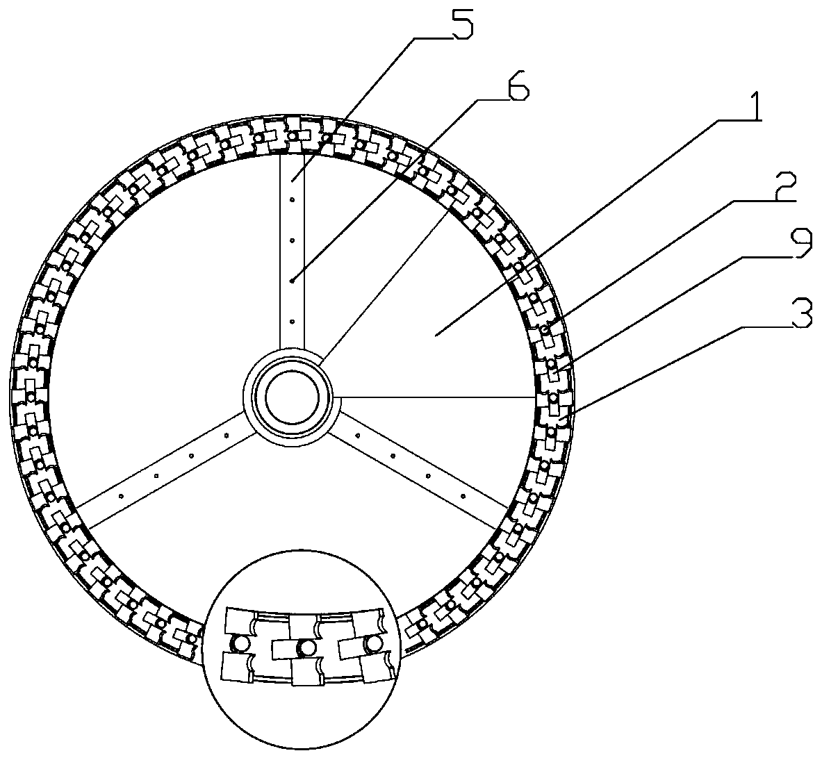 Single-ring porous construction device for removing unsolidified concrete pile head overall