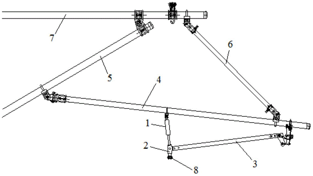 Supporting mechanism of negative positioning elastic damper for high-speed railway touching nets