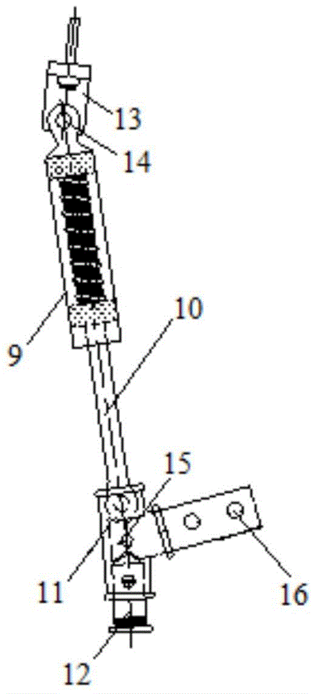 Supporting mechanism of negative positioning elastic damper for high-speed railway touching nets