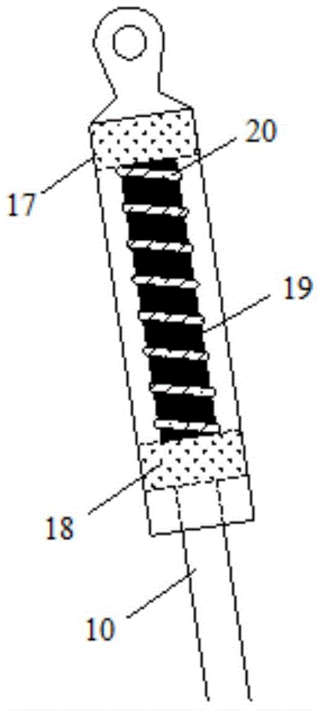 Supporting mechanism of negative positioning elastic damper for high-speed railway touching nets