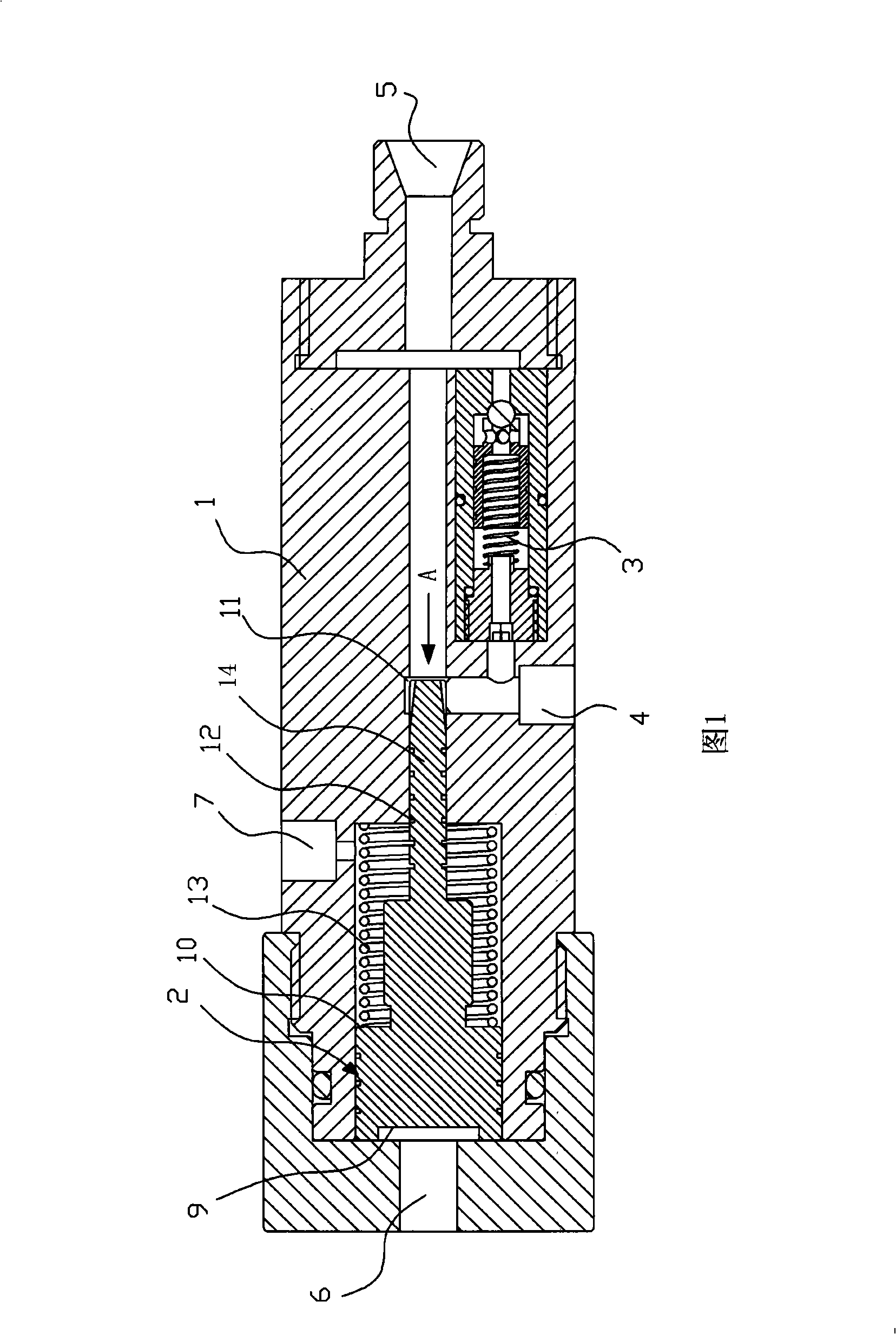 Double-feedback fluid-control one-way throttle velocity modulation composite valve