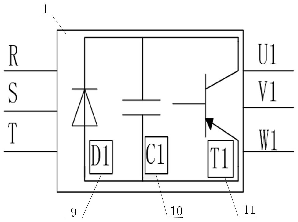 Voltage regulation and control device matched with underground long-distance power supply system of coal mine