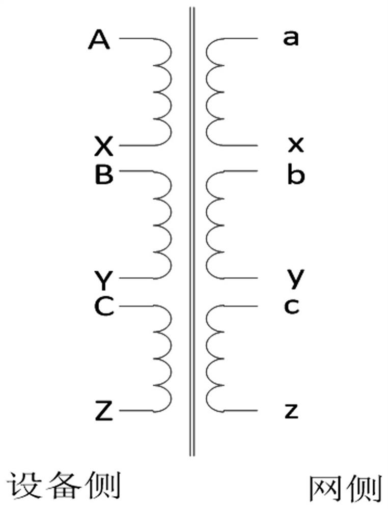 Voltage regulation and control device matched with underground long-distance power supply system of coal mine