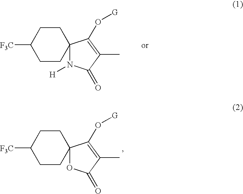 Trifluoromethyl-substituted spirocyclic ketoenols