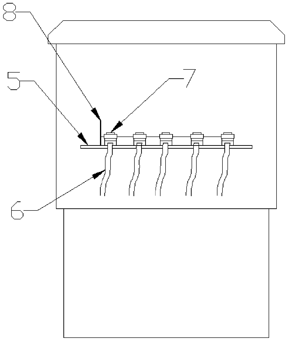 A cable branch box convenient for wiring