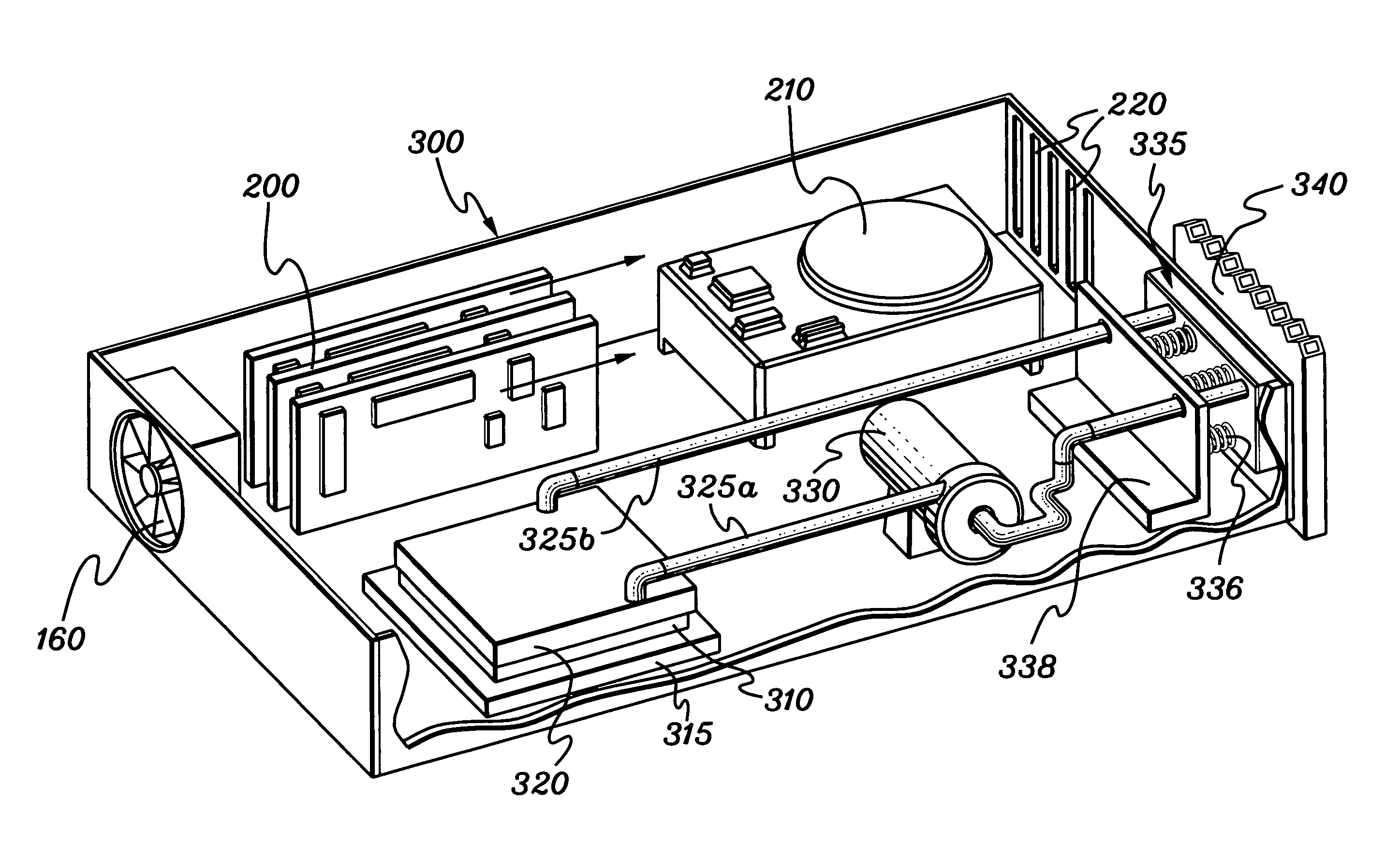 Thermal dissipation assembly and fabrication method for electronics drawer of a multiple-drawer electronics rack